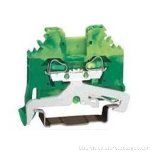 Ground Side-entry 600V 15A Spring Terminal Blocks with 8 -